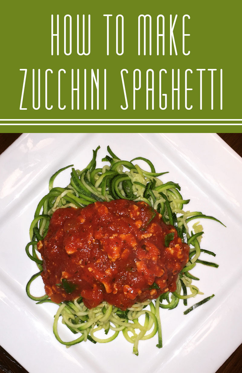Zucchini Spaghetti Recipe - The Crafty Designer